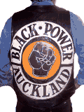 Maori Black Power bikers in New Zealand